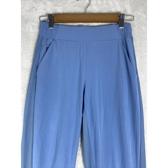 ATHLETA Brooklyn Lined Jogger Pants Casual Travel Golf Blue‎ Size 0 - Picture 2 of 13